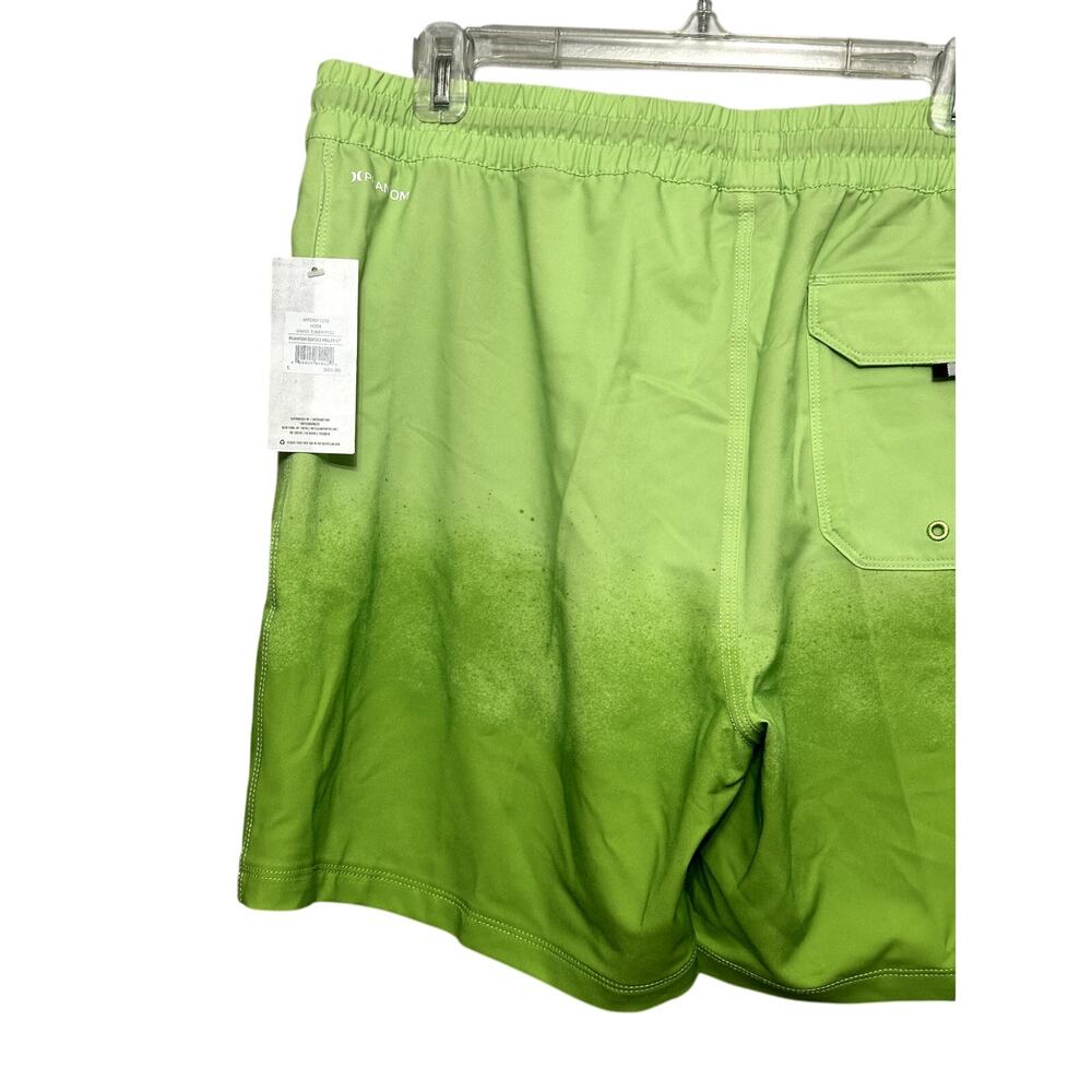 Hurley Lime Green Drawstring Board Shorts Beach Vacation Tropical Style XXL NWT - Picture 6 of 10